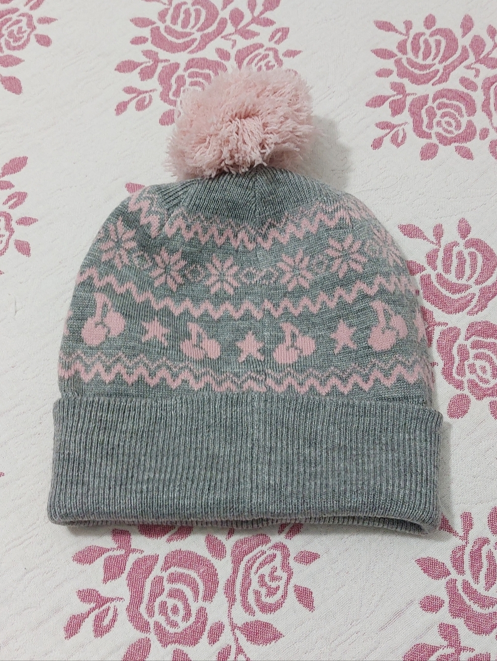 Kirsh | Jacquard Knit Pompom Beanie